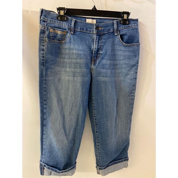 Levi’s 515 rolled Capri denim size 10 - Picture 1 of 6